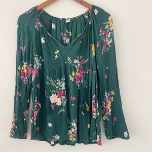 Old Navy Long Sleeve Tunic Top - Green